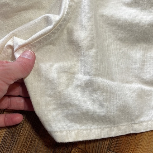 50s 70s Gym Shorts Mens White Medium Classic Cotton Permanent Press PE Class Vtg - Picture 9 of 10